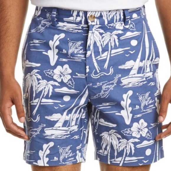 Vineyard Vines Classic Fit Breaker Shorts 7” Blue - Picture 1 of 12